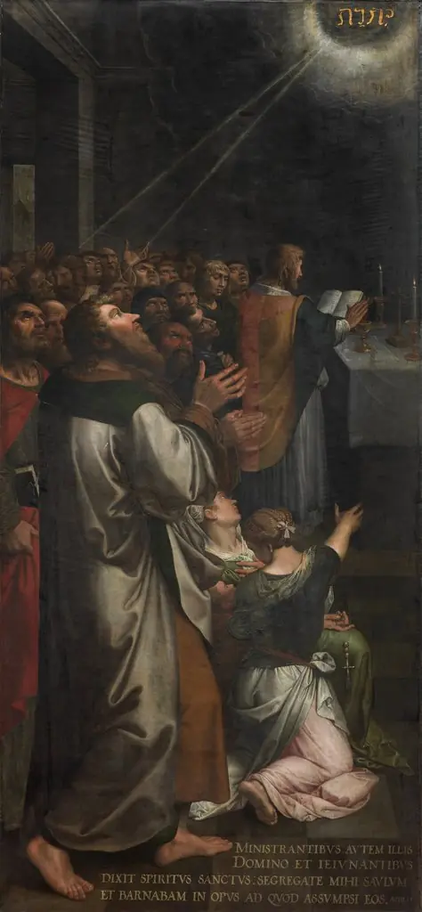 The sending forth of Paul and Barnabas (Acts 13:2), by Ambrosius Francken I