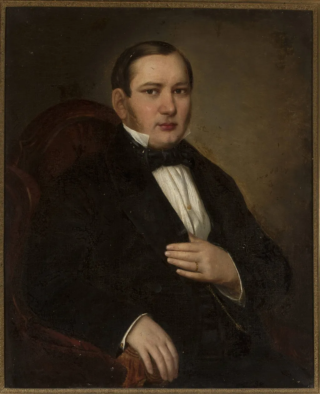 Portrait of Mr. Lempke, by Ambroży Mieroszewski, oil, 1860