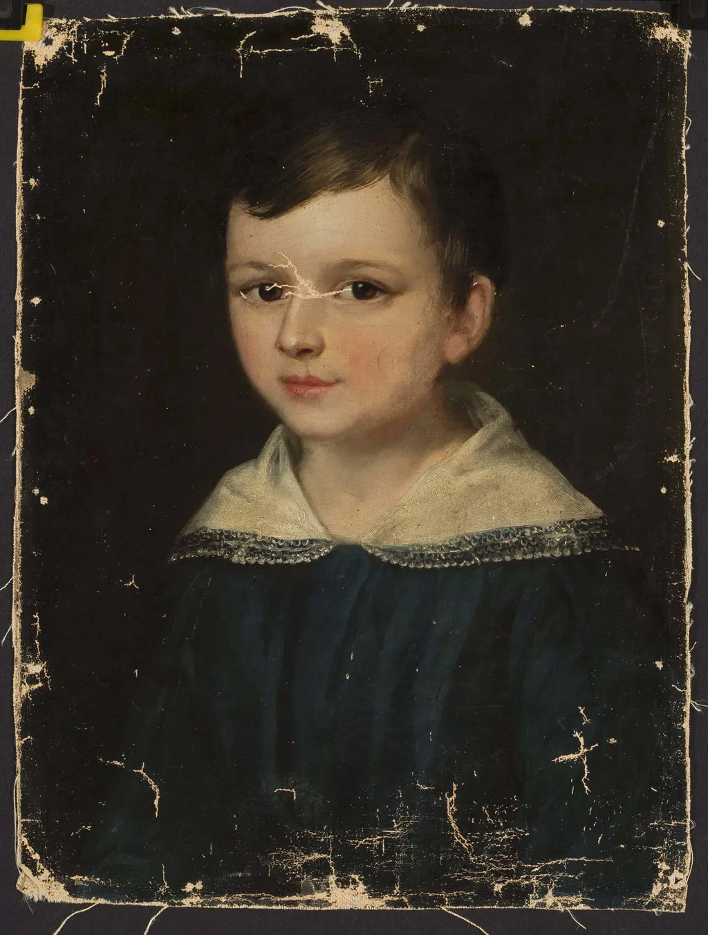 Portrait of Oktawian Szukiewicz as a child, by Ambroży Mieroszewski, oil, 1844