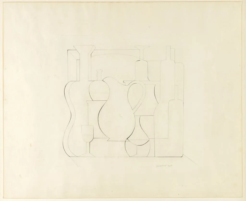 Untitled, by Amédée Ozenfant, graphite, 1925