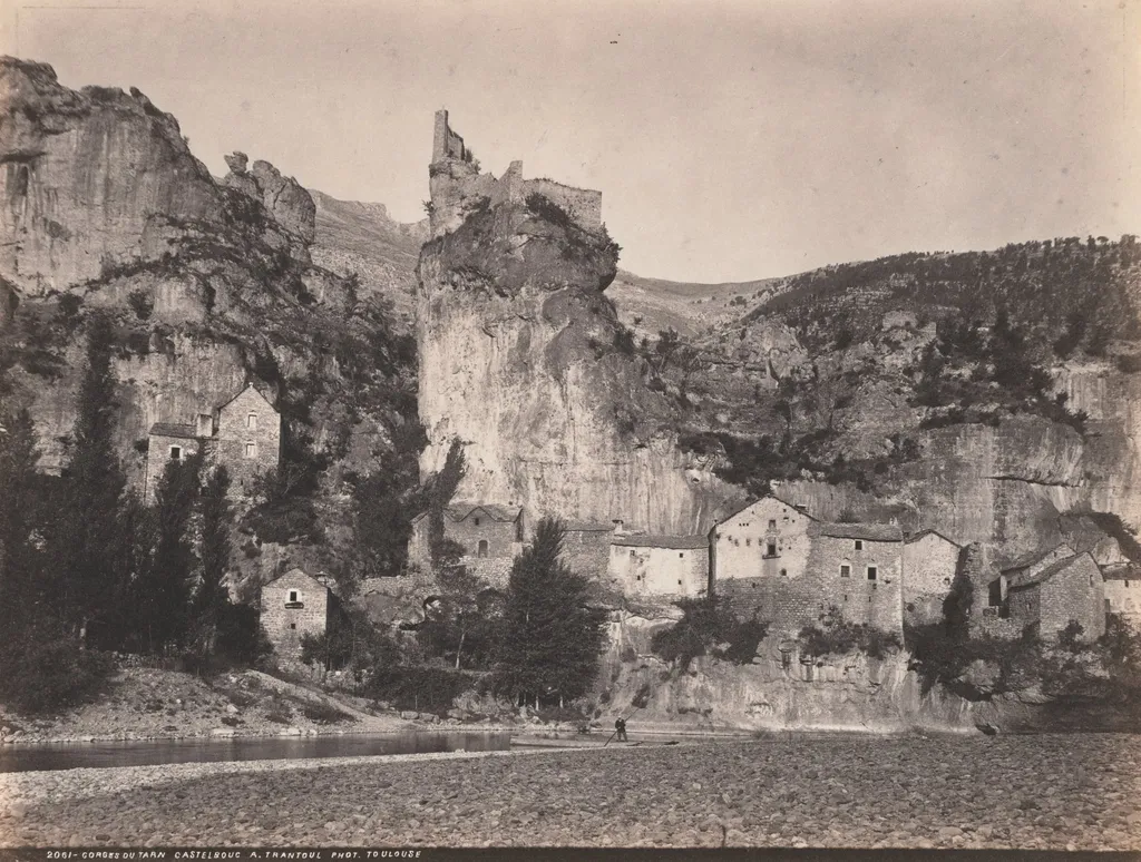 Gorges Du Tarn Castelbouc, by Amédée Trantoul, 1874