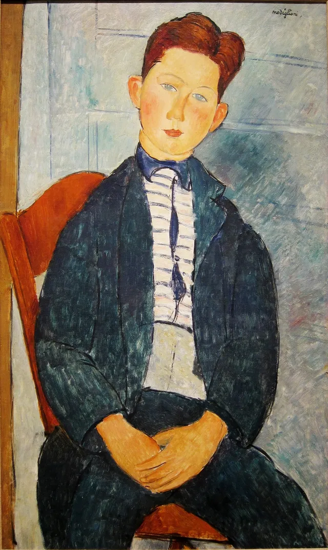 Boy in a Striped Sweater