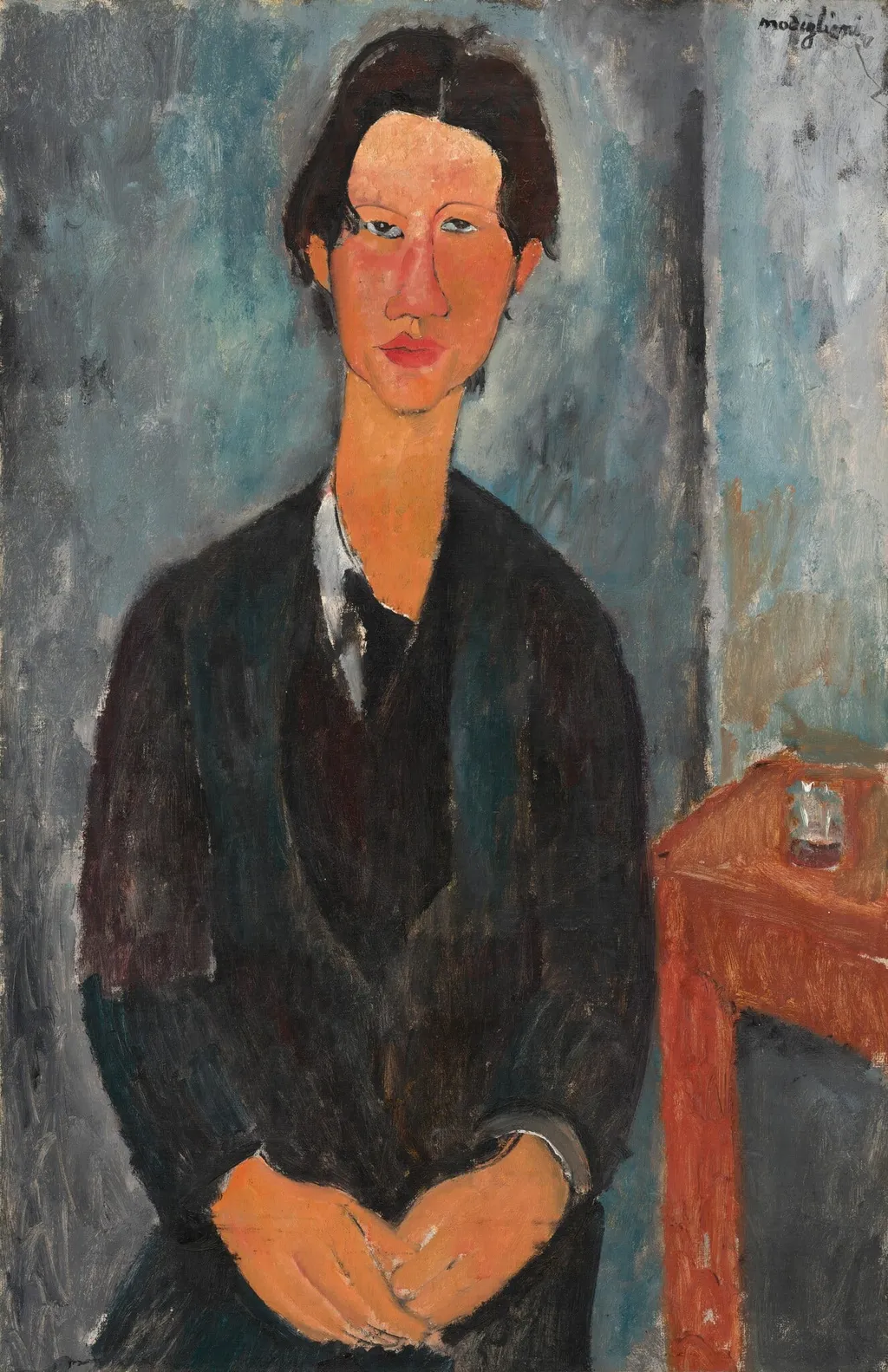 Chaim Soutine, by Amedeo Modigliani, oil, 1918