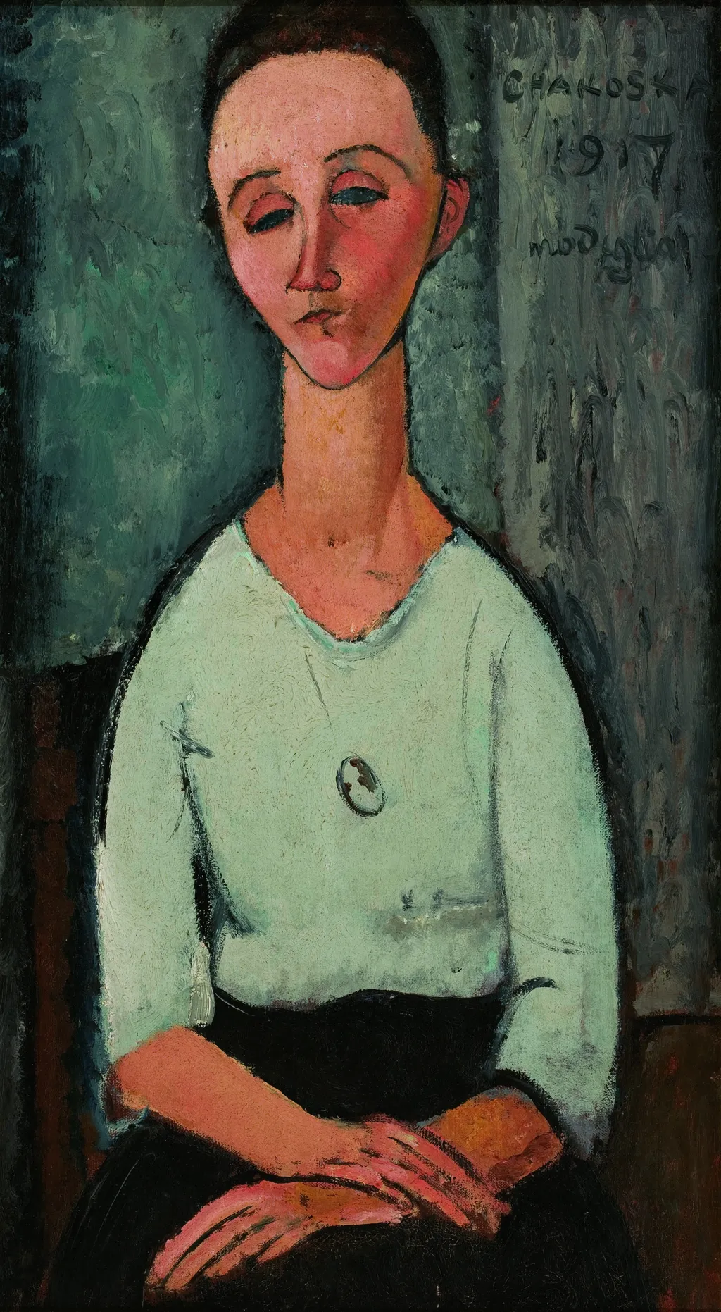 Chakoska, by Amedeo Modigliani, oil, 1917