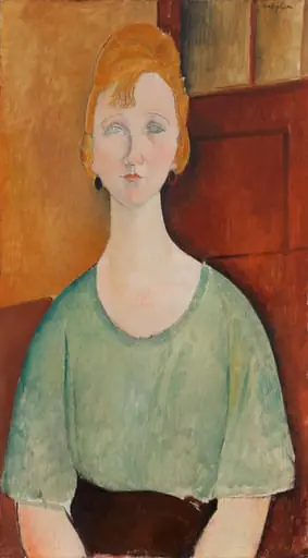 Girl in a Green Blouse, by Amedeo Modigliani