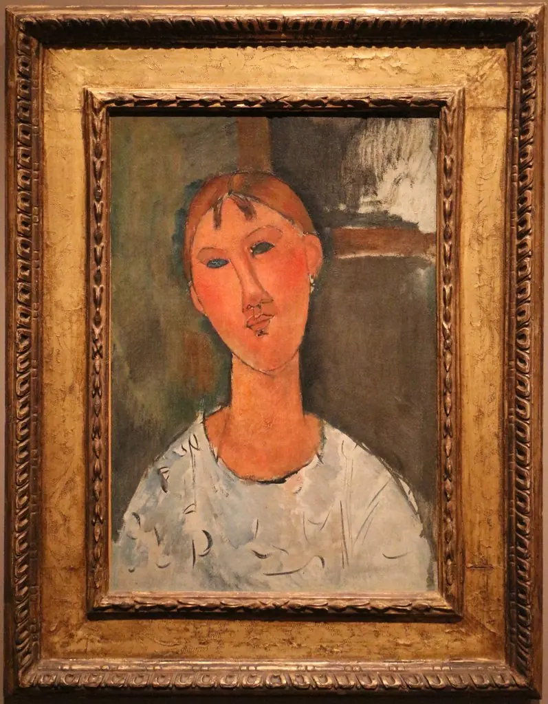 Girl in a White Blouse, by Amedeo Modigliani