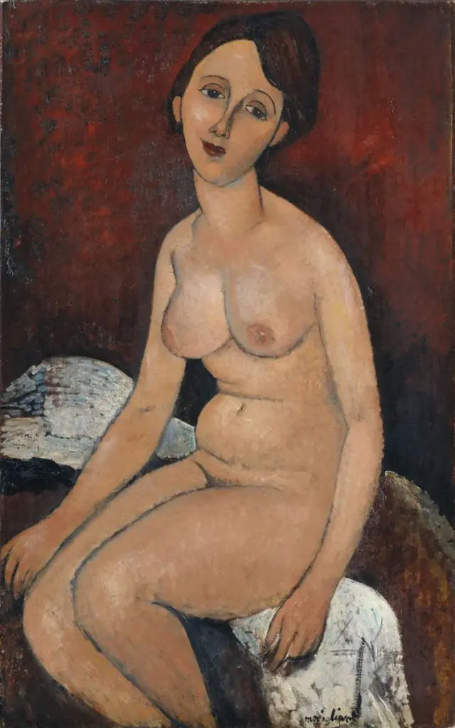 Nu assis, by Amedeo Modigliani