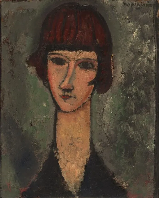 Portrait of a Woman, by Amedeo Modigliani, oil, 1917