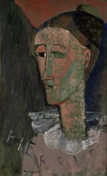 Self-Portrait as Pierrot, by Amedeo Modigliani