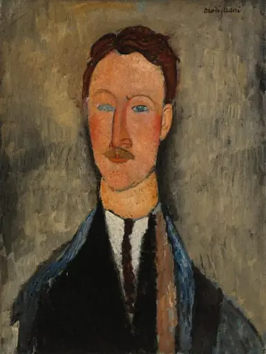 Taidemaalari Léopold Survagen muotokuva, by Amedeo Modigliani