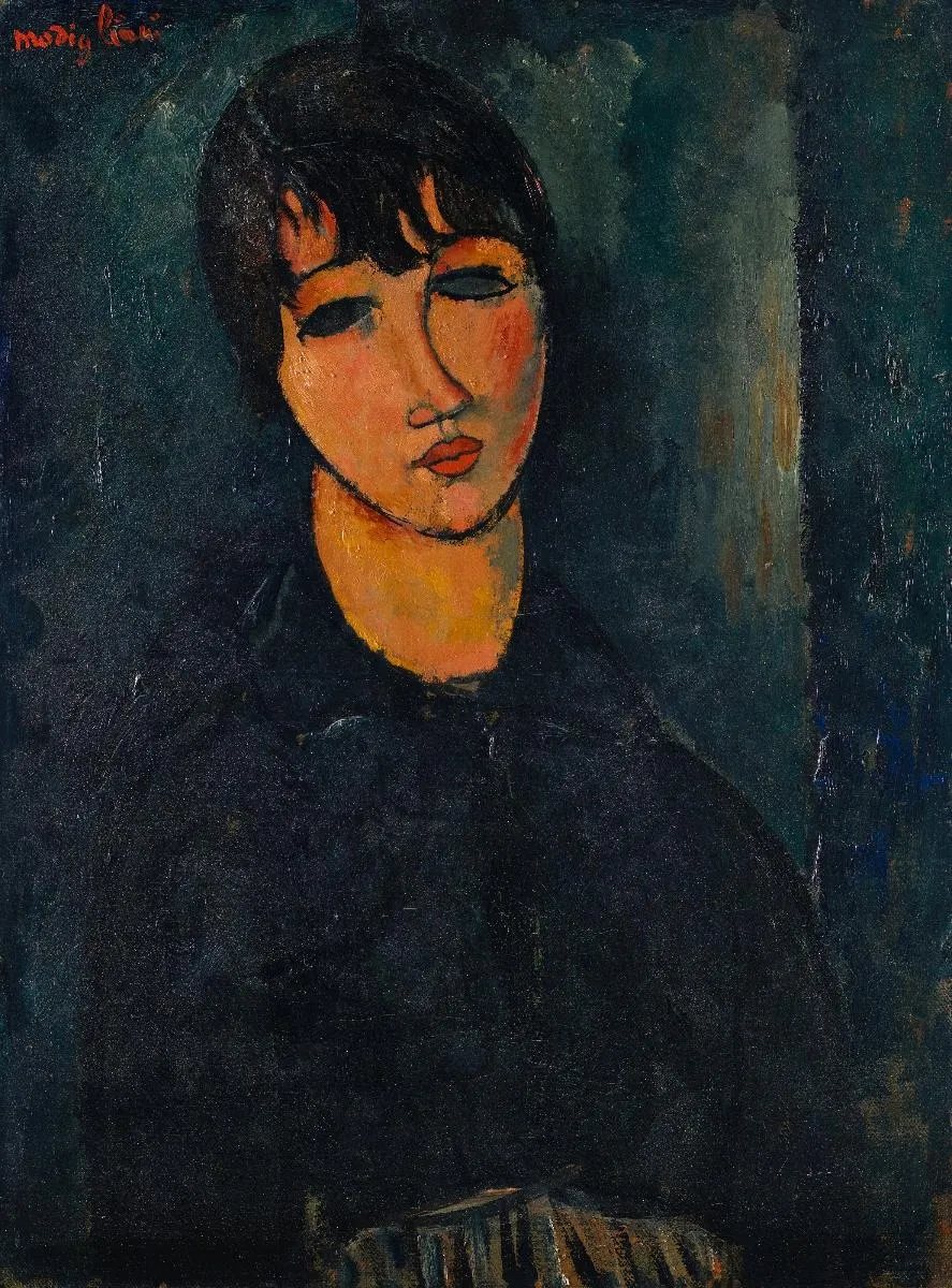 The Waitress, by Amedeo Modigliani, oil, 1916