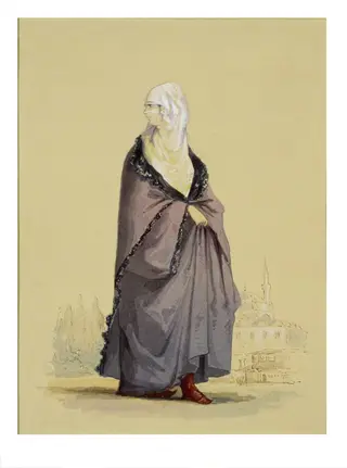 A Turkish woman, by Amedeo Preziosi