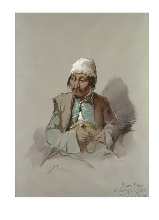 Portrait of Musa, a Hoca from Kashgar, by Amedeo Preziosi