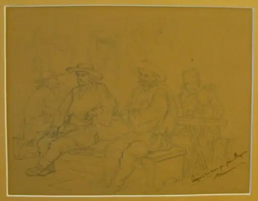 Țărani în cârciumă, by Amedeo Preziosi