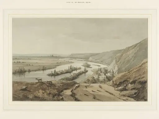 Distant view of Rouen, by Amelia Long