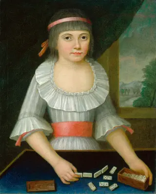 The Domino Girl, by American 18th Century, 1790