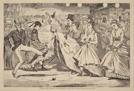 A Parisian Ball - Dancing at the Mabille, Paris, by American 19th Century