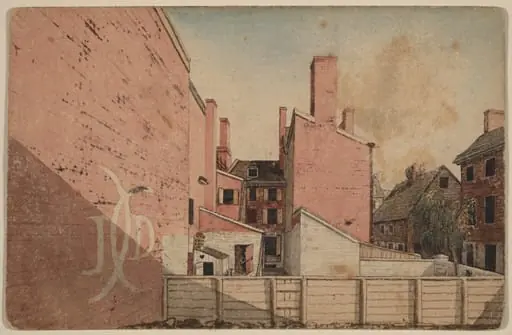 A View from an East Window in the Old Sugar House, No.3 Norris' Alley, Philadelphia, by American 19th Century
