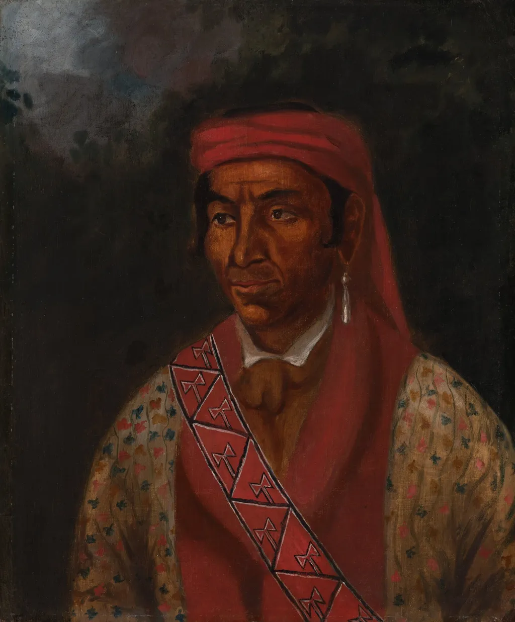 Chief Jumper of the Seminoles, by American 19th Century, oil, 1838