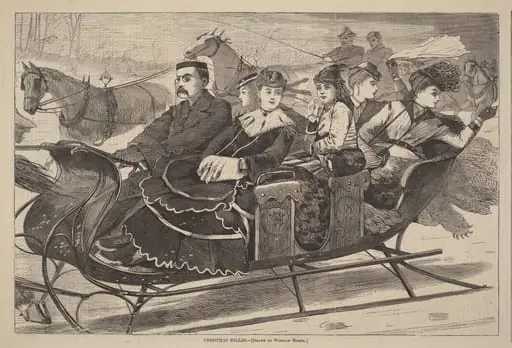 Christmas Belles, by American 19th Century