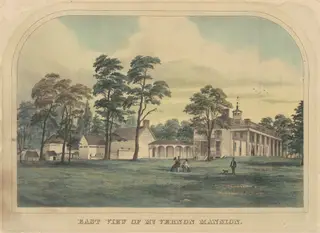 East View of Mount Vernon Mansion, by American 19th Century, 1860