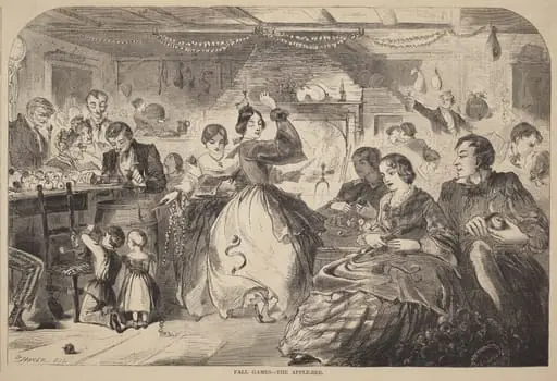 Fall Games - The Apple-Bee, by American 19th Century