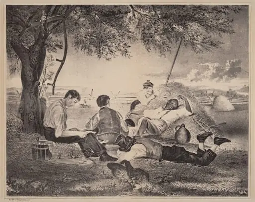 Farmer's Nooning, by American 19th Century