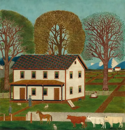 Farmhouse in Mahantango Valley, by American 19th Century