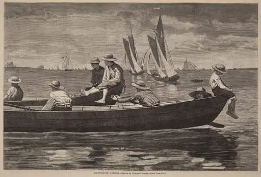 Gloucester Harbor, by American 19th Century