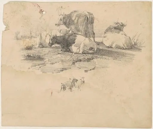 Herd of Cattle, by American 19th Century