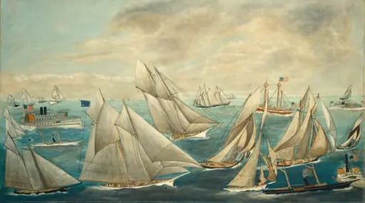 Imaginary Regatta of America's Cup Winners, by American 19th Century