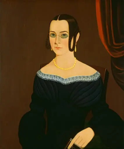 Lady Wearing Spectacles, by American 19th Century