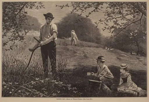 Making Hay, by American 19th Century