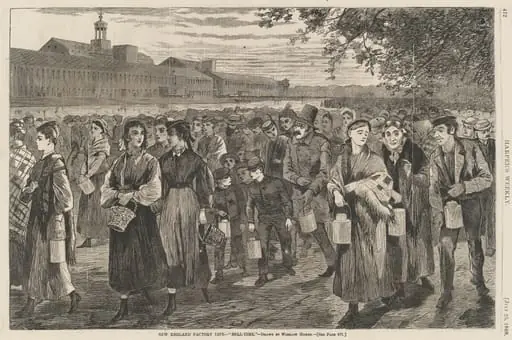 New England Factory Life - Bell-Time, by American 19th Century