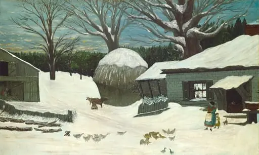 New England Farm in Winter, by American 19th Century