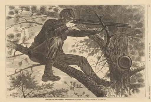 The Army of the Potomac - A Sharp-Shooter on Picket Duty, by American 19th Century