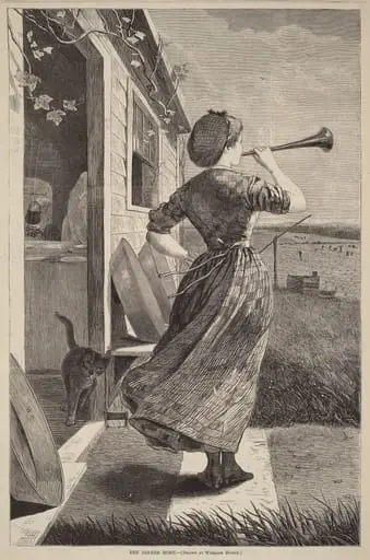 The Dinner Horn, by American 19th Century