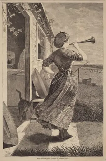 The Dinner Horn, by American 19th Century