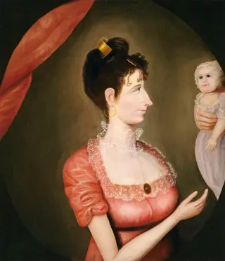 The Proud Mother, by American 19th Century, 1810
