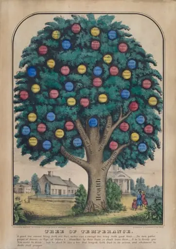 Tree of Temperance, by American 19th Century