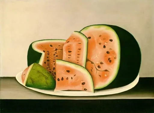 Watermelon on a Plate, by American 19th Century