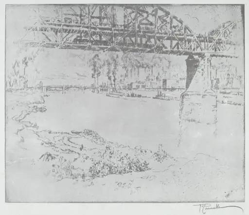 The City Bridge, St. Louis [bottom], by American 20th Century