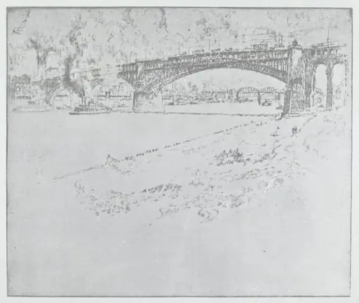 The Eads Bridge, St. Louis [top], by American 20th Century