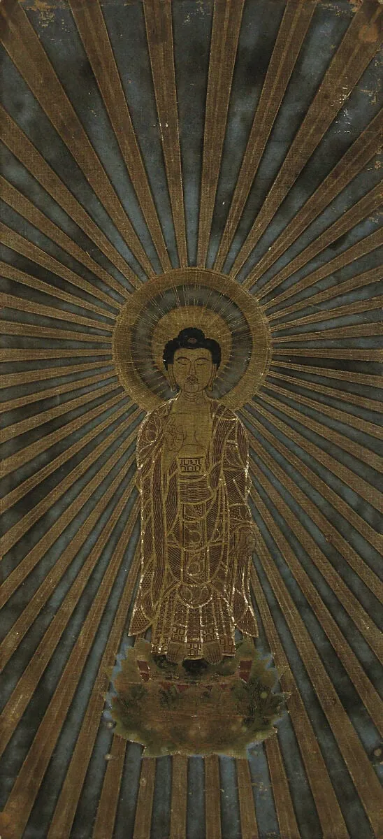 方便法身尊影|Amida Manifesting in the Dharma-body of Expedient Means, ink, 1749