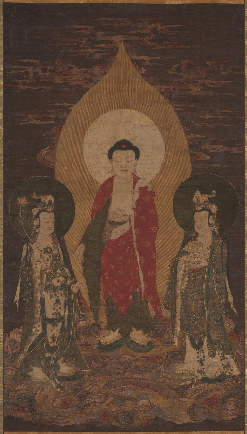 Amitābha Triad, unspecified, 1449