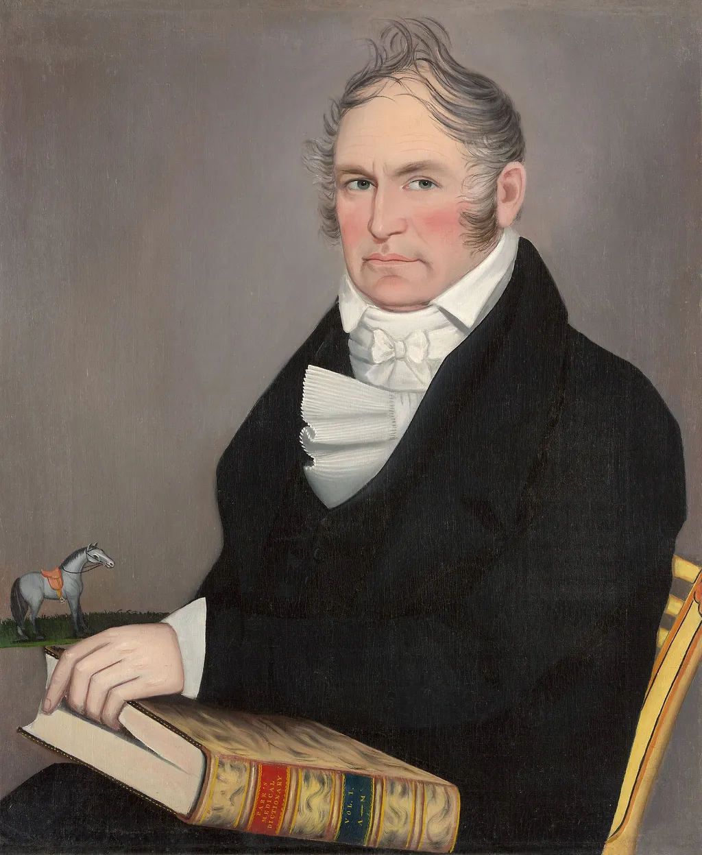 Cornelius Allerton, by Ammi Phillips, oil, 1655
