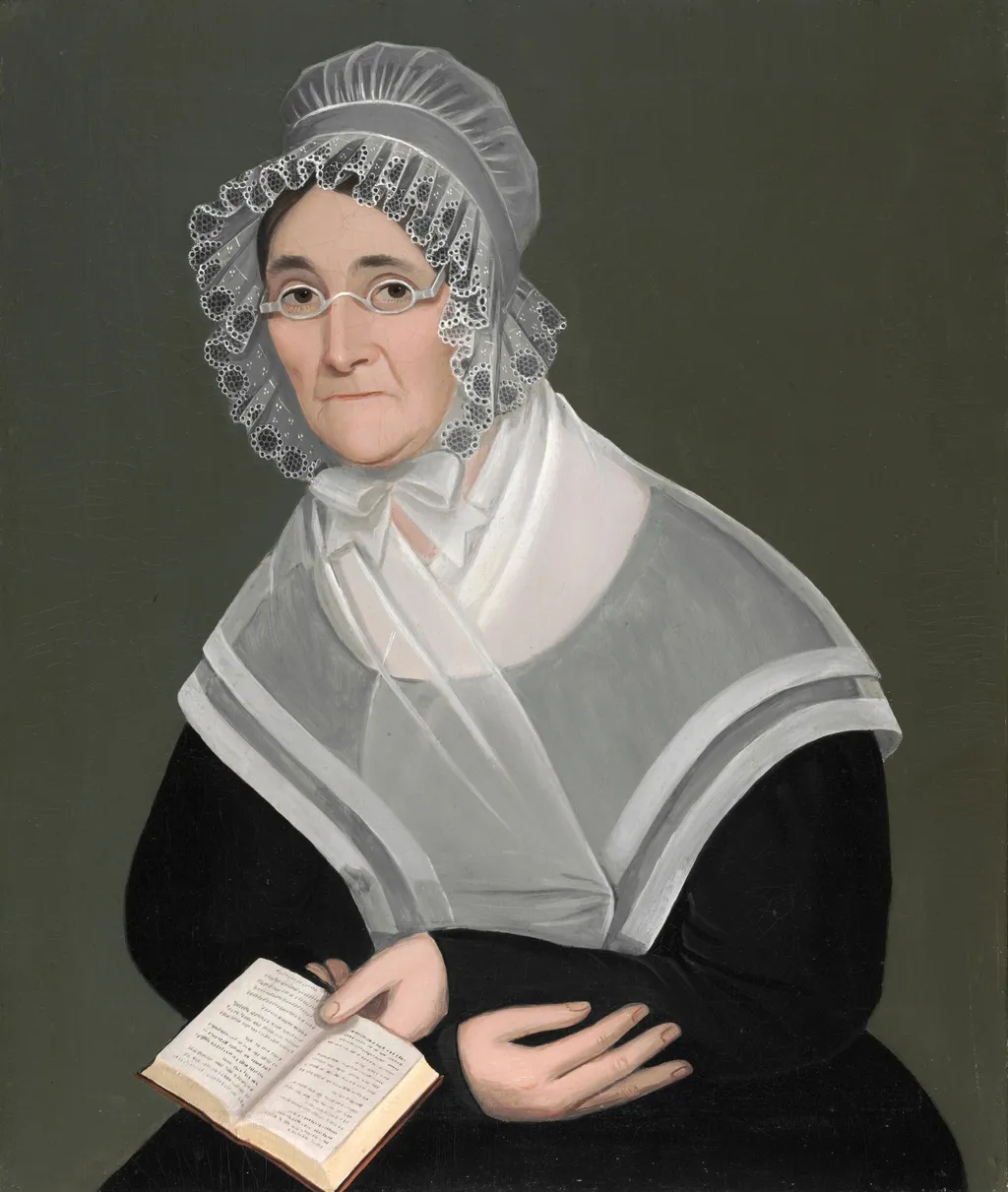 Portrait of Lois Belding Ketcham, by Ammi Phillips, oil, 1825
