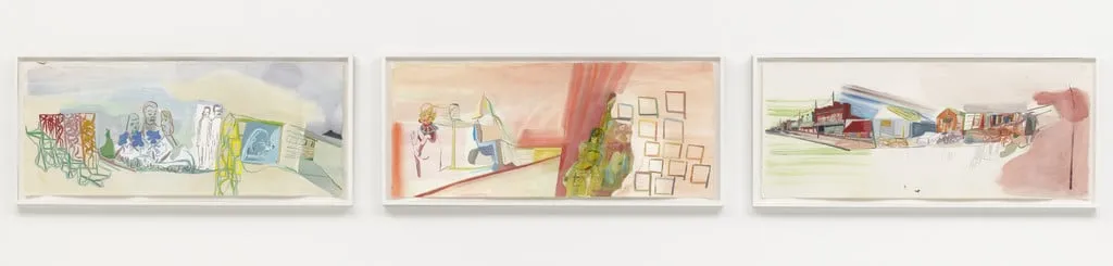 Untitled, by Amy Sillman, gouache, 2002