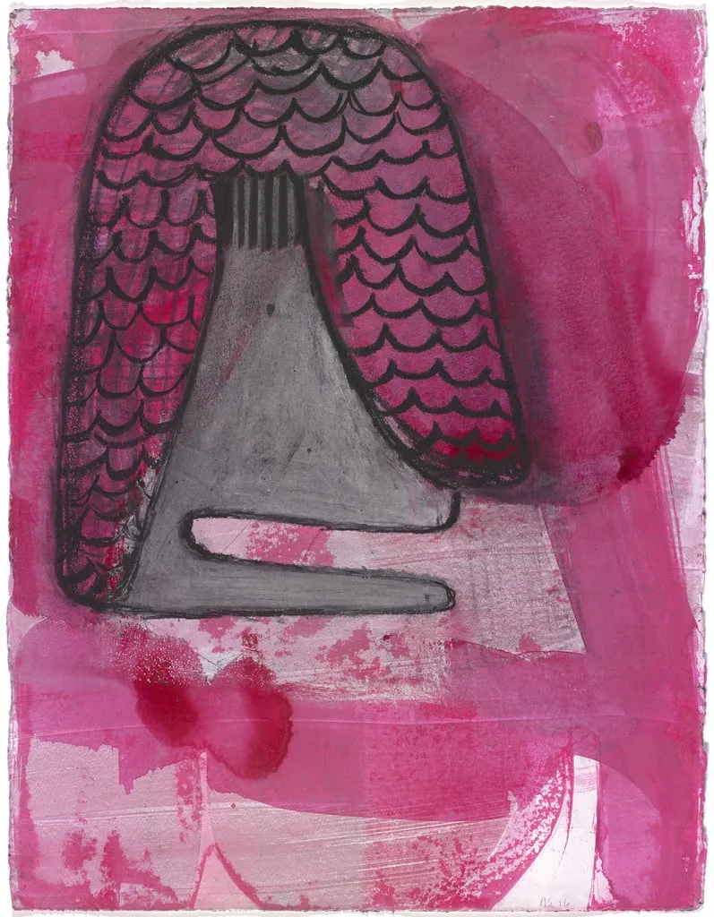 Untitled, by Amy Sillman, charcoal, 2016