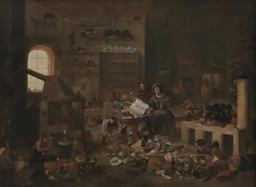 An Alchemist in his Laboratory